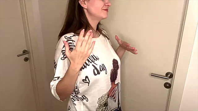 Kinky stepson catches his curvy stepmother giving a handjob and ends up sucking her juices