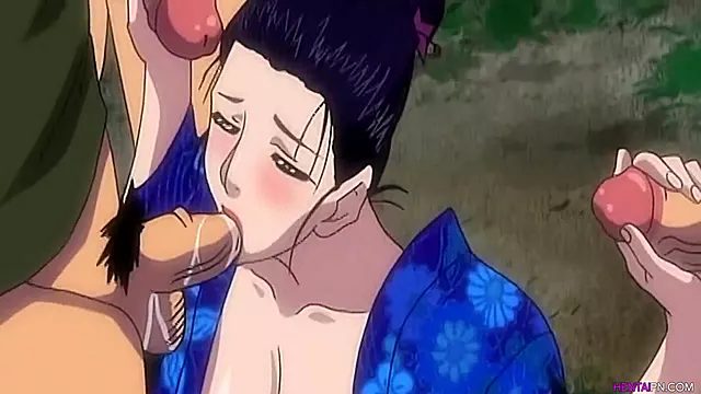 Husband finds his cougar fucked in the woods - Hentai Uncensored