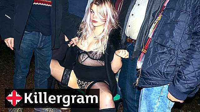 Gang Bang Amatoriale Bionda, Amateur Cumshot, Amatoriale All Aperto, Pompino Pubblico, Ragazzo Pompino