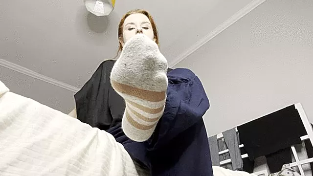 Sniff and lick my socks!