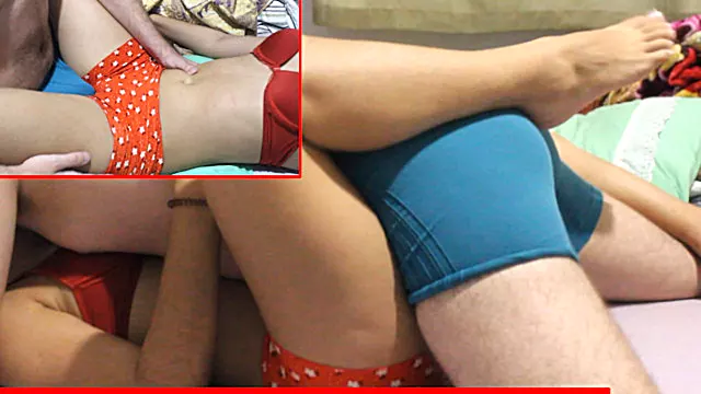 Missionary Dry Hump Ends with Cum in Pants