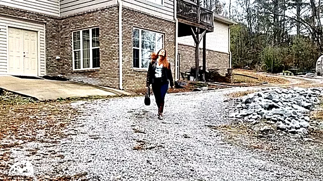 1424 - Vivian Ireene Pierce Brown Leather Jacket & Riding Boots Chevy Cold Start