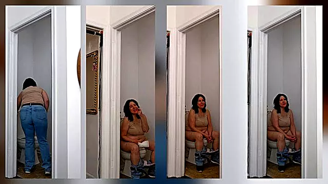 Long Loud Decompression Toilet FARTS and PEEING B4 Leaving