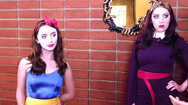 Snow White porn parody with a really good looking gal
