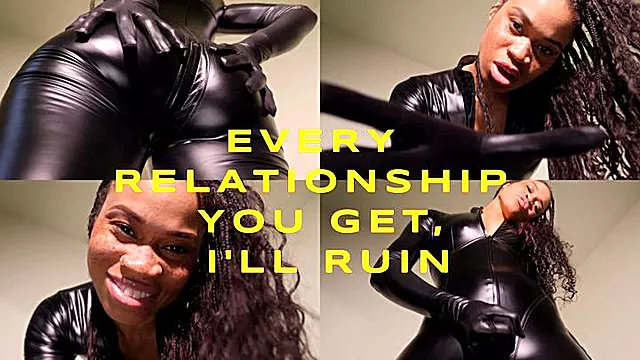 Every Relationship You Get, I'll Ruin- Ebony Femdom Goddess Rosie Reed Homewrecking Ruination Relationship Domination- standard definition