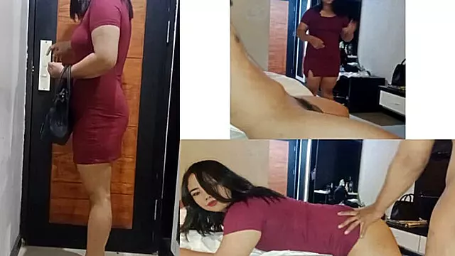 Hot Indonesian Stepmom Cheats in Hotel - Big Ass Doggy Style & Creampie