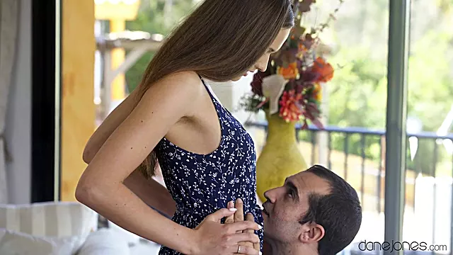 Stunning Brunette Beauty Surrenders to Outdoor Passion