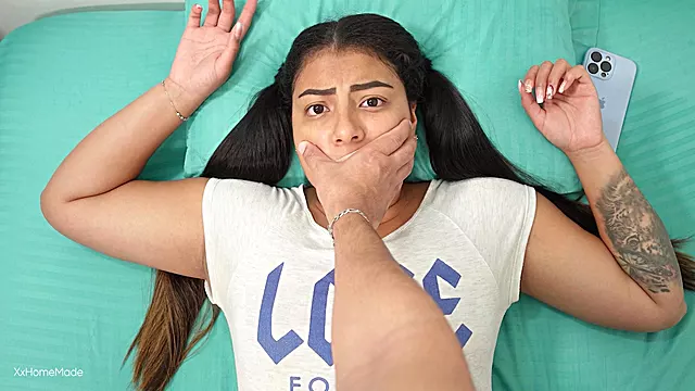 Shh Shh Dont Scream! - Stepbro Fucks His Stepsis When Theyre Home Alone
