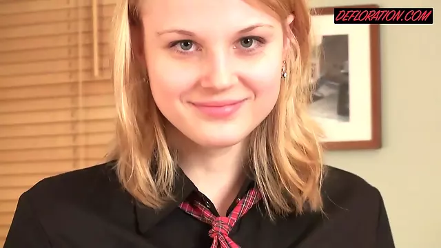 Seductive Samantha Blond Virgin Exciting Schoolgirl