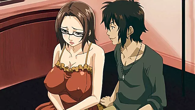 Big boobs, tongue kissing