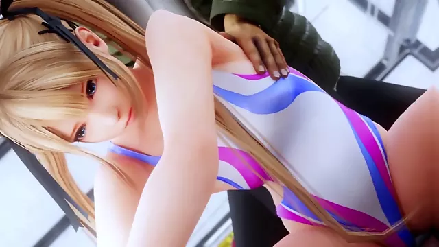 Petite college girl and her senior yoga instructor in uncensored 3D hentai