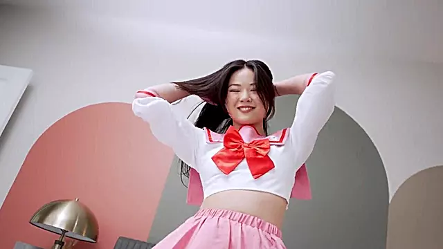 Lulu Chu dresses up very Sailor Moon-esque for this fuck