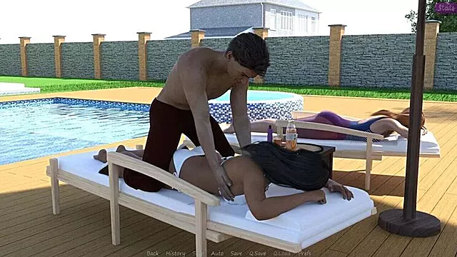 Stepbrother Caught Touching Bella's Boobs While Sunbathing - John Denvers