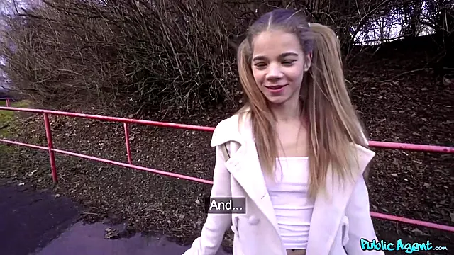 Cute Teen 18+ Sabrina Spice Takes My Money For Blowjob In The Forest