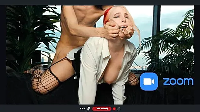 Everyone Saw how My Boyfriend Fucks Me in Zoom
