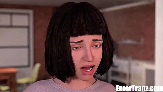 Freaky bully with BBC wrecks horny trans MILF in deep 3D cartoon fuck