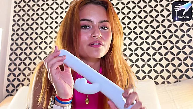 Unboxing Luvmazer Sex Toy - Colombian Teen Cxlila Myers Solo Masturbation & Big Tits Orgasm