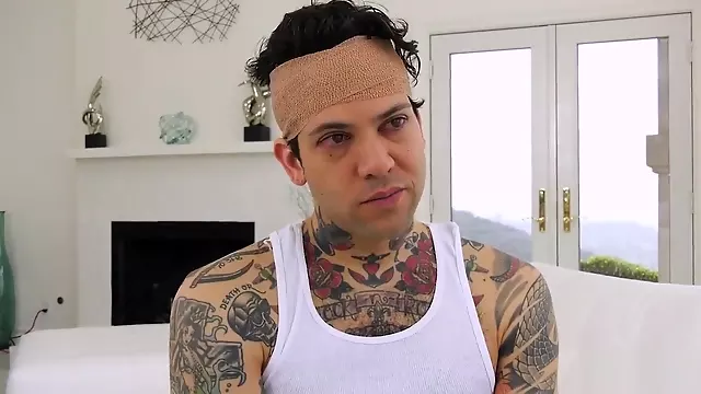 His MILF stepmom got his cock working and his broken pelvis feels like new!