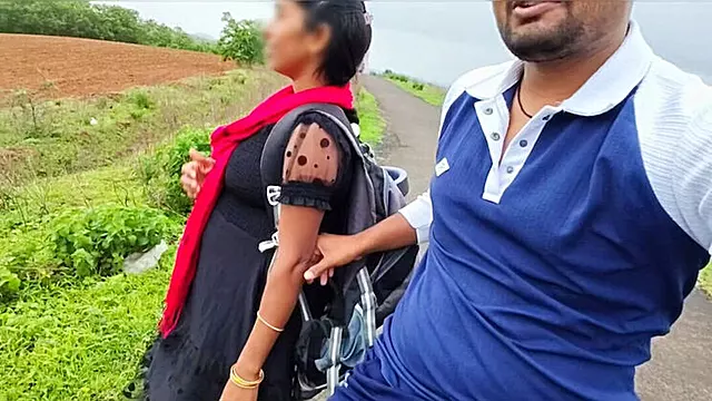 Hot Desi Village Girl Stops Bike Boy for Rainy Outdoor Sex - Hindi XXX