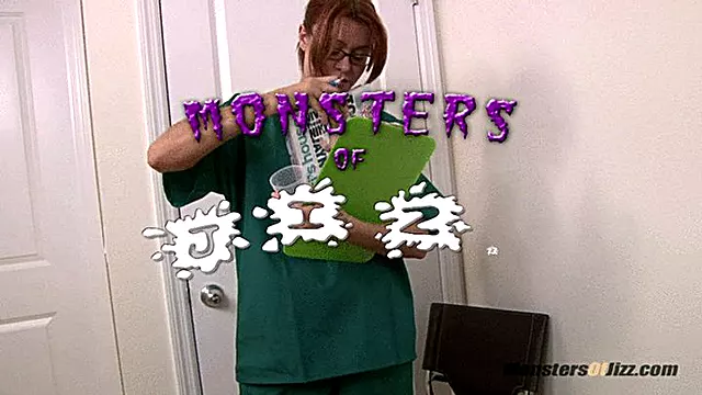 Hot Sperm Bank Nurses Get A Massive Facial Cum Deposit