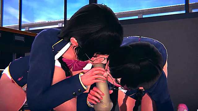 Two DVA lick and suck your dick