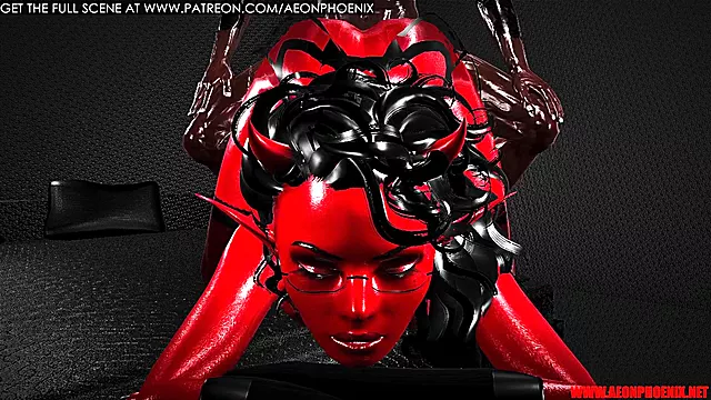 Devil Animatie, Sexy Pornofilm Video, Pik, Wil Niet, Transexueel, Grote Kont, Likt Zelf, Veel, Zelfgefilmd