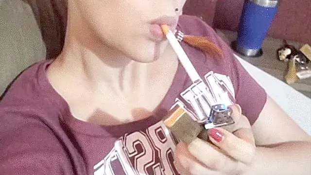 I Light, I Smoke, You Watch Marlboro red with coughs
