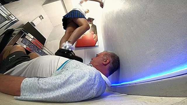 Trampled By A Schoolgirl FLOOR CAM (4K)