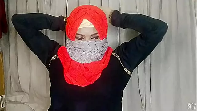 Arab Hijab, Dasi Bdsm, Ikat, Tudung