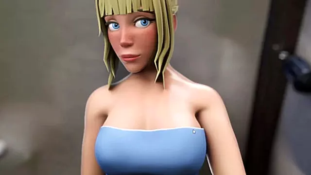 Kalhotky, Zavazane Oci Trojka, Trojka Blondýnky, Kreslene Xxx 3D, V Kalhotkach Penis, Velky Penis