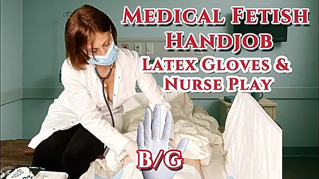Zdravotní Sestra Rukavice, Latexové Rukavice, Fetiš Ruka, Kolekce Handjob, Instrukce, Medicoul Latex