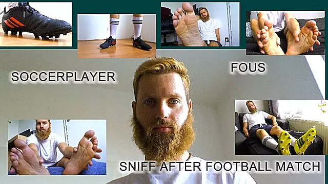 Barefoot soccer player Fous