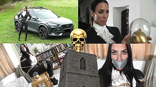 Fete Legate, Legat De Scaun, Fetish Sclavie, Costum Si Cravata, Cizme, Shirt In Tie, Coapse, White Costume