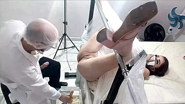Young Latina Gets Numbed by Gynecologist - Fingering & Squirting in Medical Exam