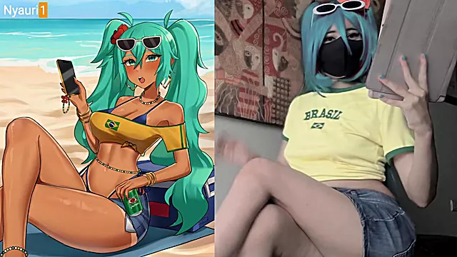 Recreando poses anime hentai uncensored de Miku Brazilian ?