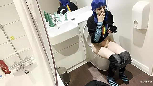 Pissing In Toelet