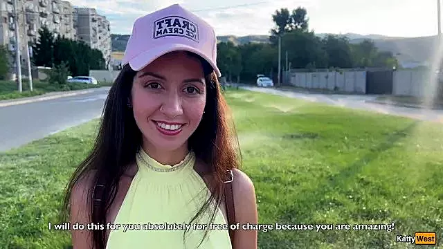 Tour Guide Cums in Katty West Tight Pussy in the Mountains - Public Pickup an...