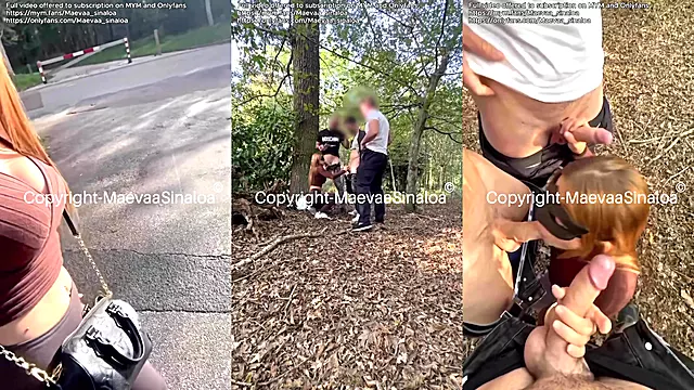 CUM WALK - I walk with a face full of cum in the street after taking 4 facials