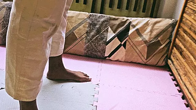 Sweaty Ebony Goddess in Judogi Destroys Weak Skinny Boy Total Mixed Domination