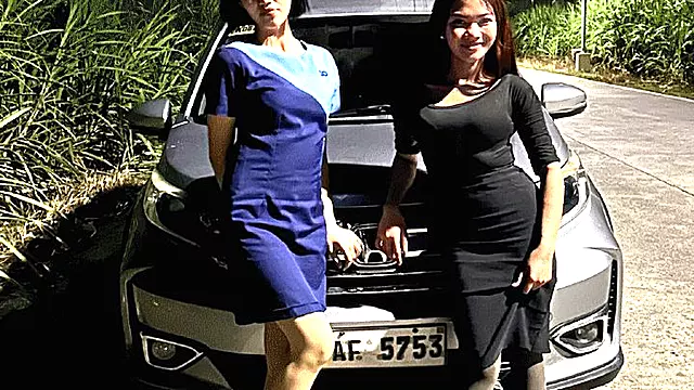 298 - Cherry and Nikka revving after work mobile