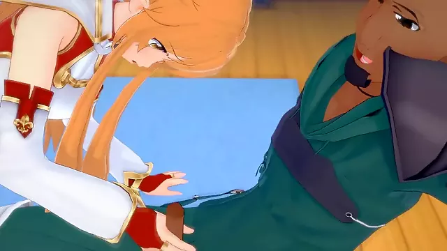 Asuna agil, sword art online, hentai art
