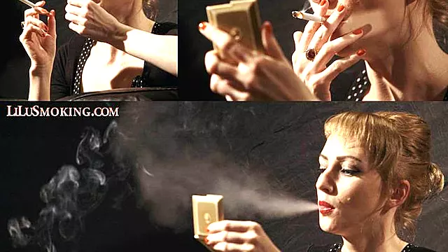 LiLu Making Up and Smoking- MP4 HD
