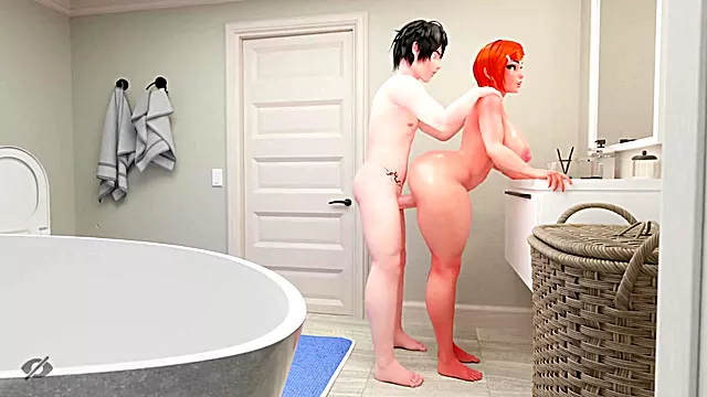 Gwen sneaks into the bathroom with her new boyfriend