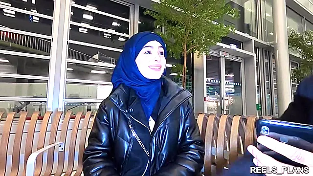 The Veiled Iranian Nadja Gets Fucked Anal In The Toilet And In A Corridor To Pay For The Plane