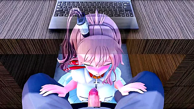 Cute Anime Babe Nino Nakano Gets Fucked Hard for Orgasmic Help in Class