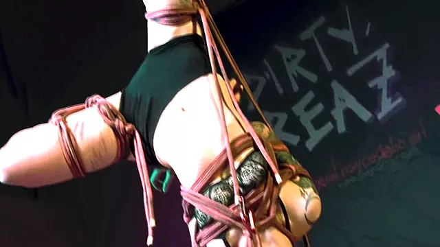 Skinny Goth Girl Get Shibari Suspension - Bondage Bdsm Private Sesion