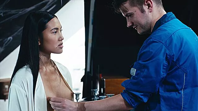 Stunning Sam Bourne and May Thai - time stopped clip - Freeze