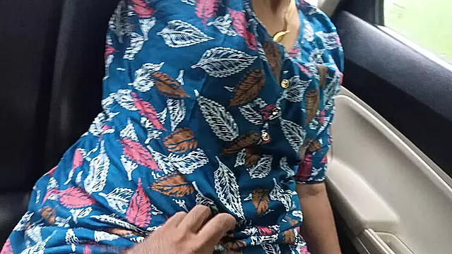 Office Manager Inba Fucks Married Colleague Hard in Car - Hot Indian Outdoor Sex Part 2