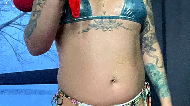 valeri in swimsuit b2p red punchballoon