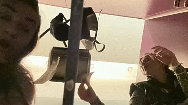 Public toilet voyeurism SARAH & ANGIE wmv